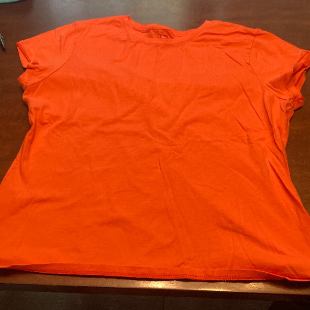 Hanes Bold Orange Women's Short Sleeve Tee